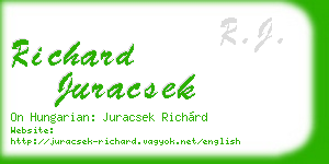 richard juracsek business card